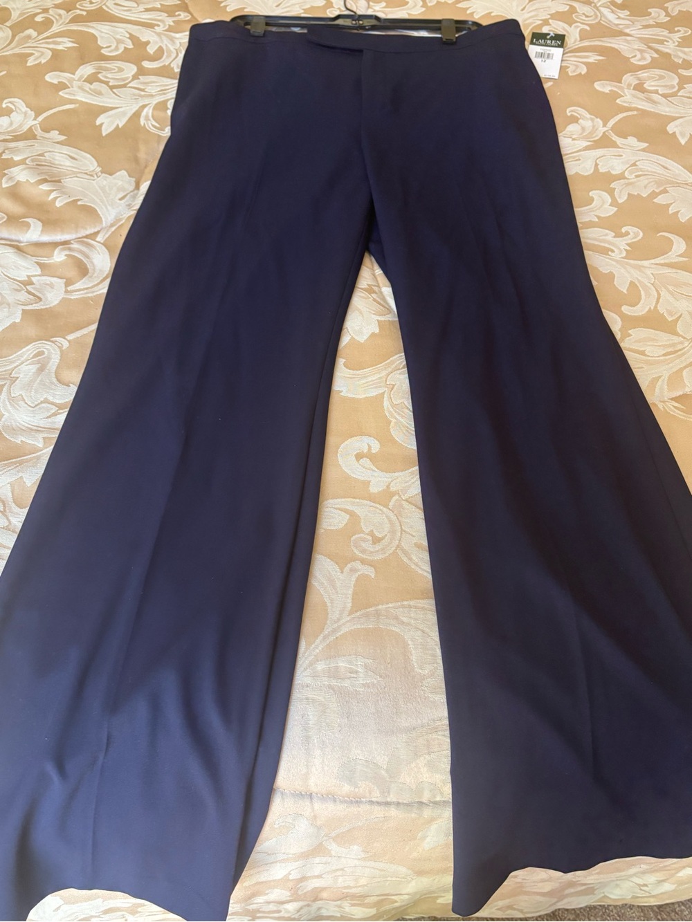 Lauren Ralph Lauren Navy Flare Pants